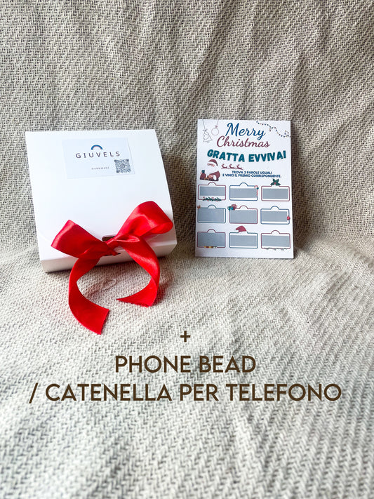 🎁 SET NATALE 'GRATTA + PHONE BEAD + SCATOLA'