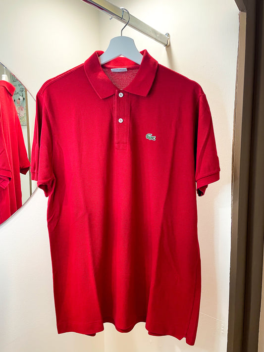 POLO LACOSTE ROSSO/BORDEAUX