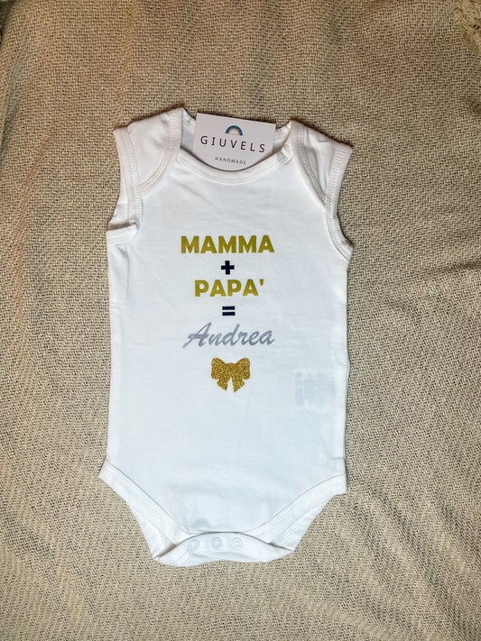 BABY BODY 'MAMMA + PAPÀ = NOME'