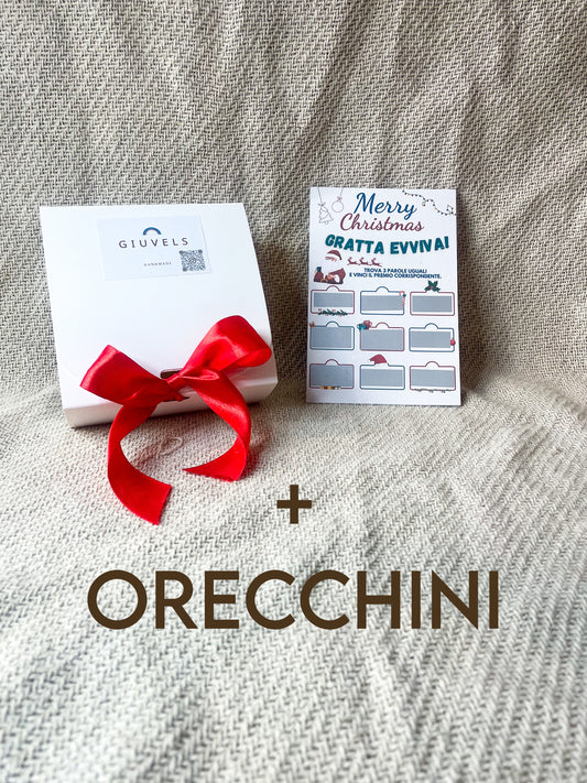 🎁 SET NATALE 'GRATTA + ORECCHINI + SCATOLA'