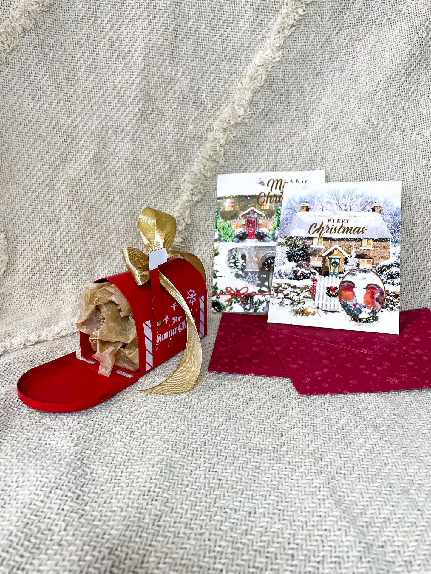 🎁 SET NATALE 'CASSETTA POSTA + ORECCHINI + BUSTA&BIGLIETTO'