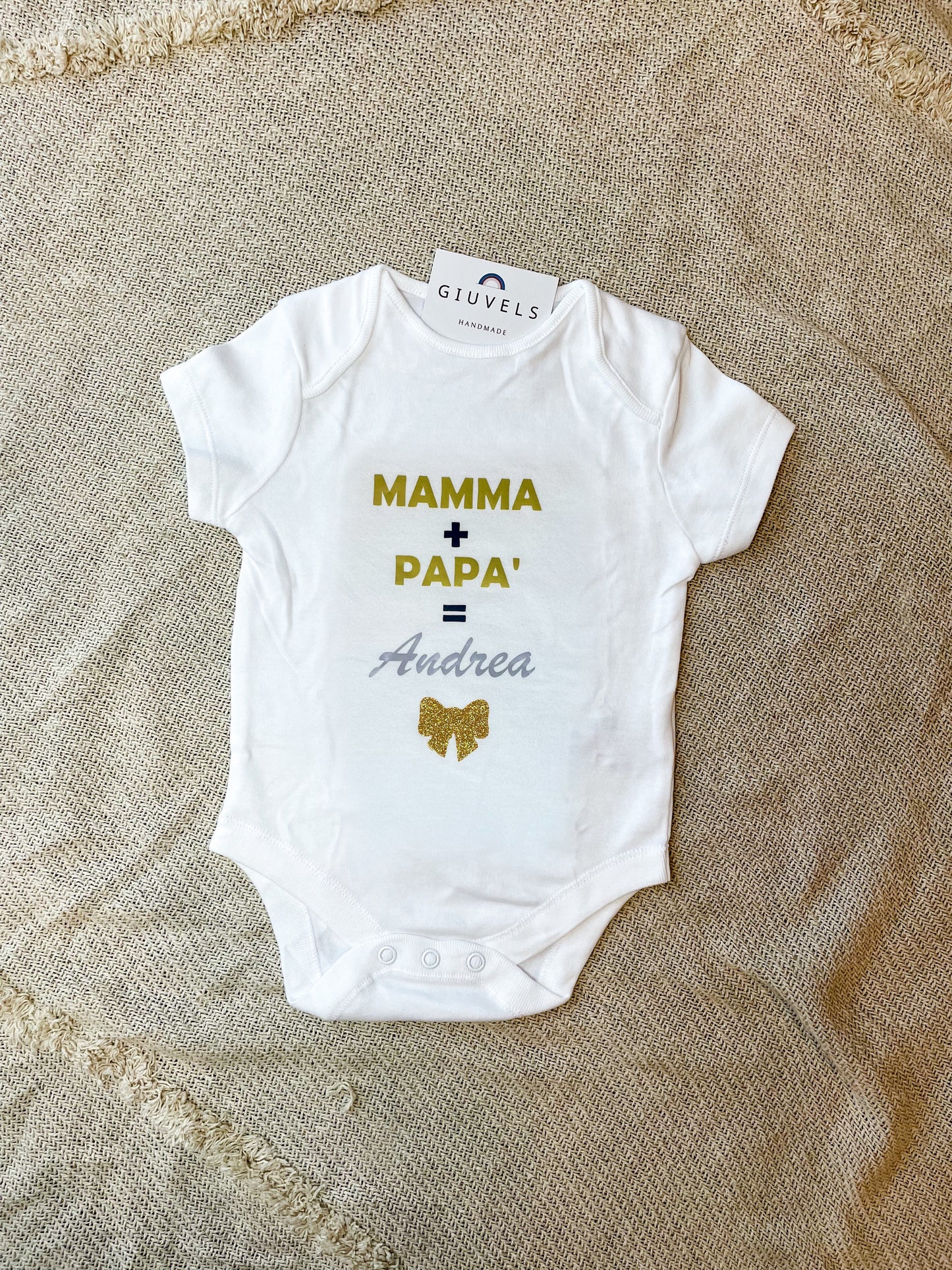 BABY BODY 'MAMMA + PAPÀ = NOME'